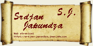 Srđan Japundža vizit kartica